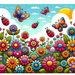 Charming Garden Paint By Diamonds Kits