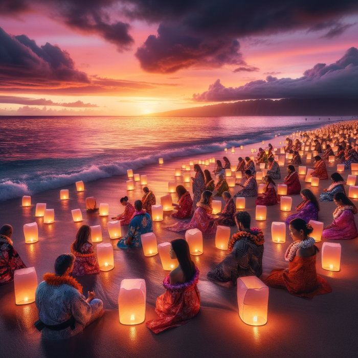 Lantern Floating Hawaii - Honolulu Paint By Color