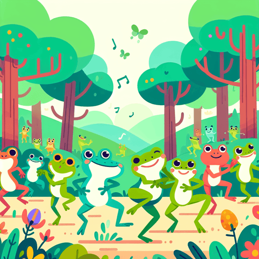 Frog's Forest Fiesta Paint By Diamonds