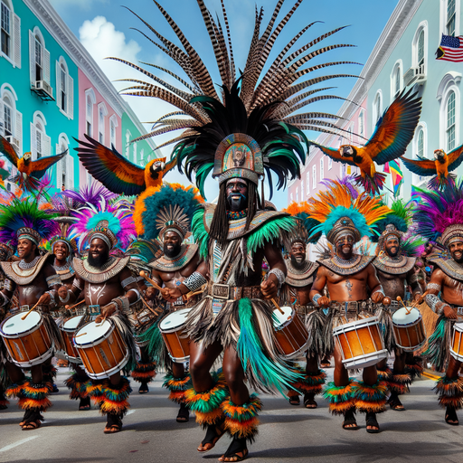 Junkanoo - Nassau Paint By Diamonds Art