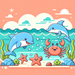 Ocean Friends Gathering Paint By Diamonds Art