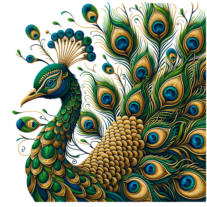 Peacock Splendor Painting Diamond Kit