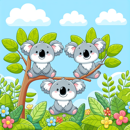 Cuddly Koala Friends Painting By Diamonds Kit