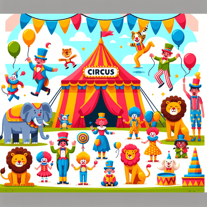 Circus Adventure Paint By Diamonds Art