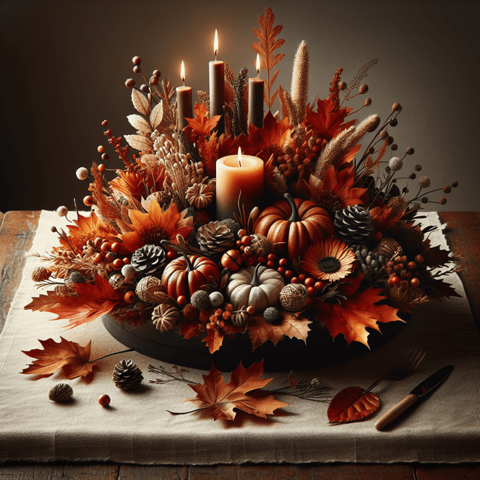 Autumn Harvest Centerpiece DIY Paint By Diamonds