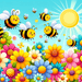 Buzzy Bumblebees Paint By Color