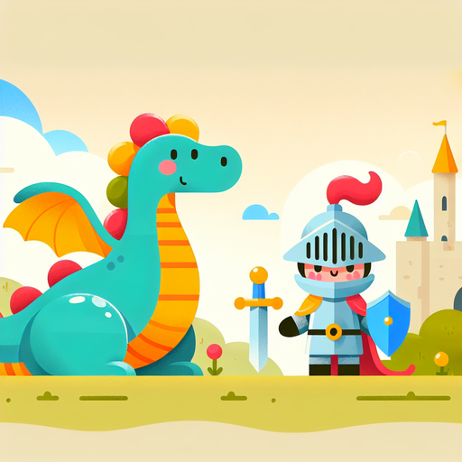 Fantastic Knight Dragon Painting Diamond Kit