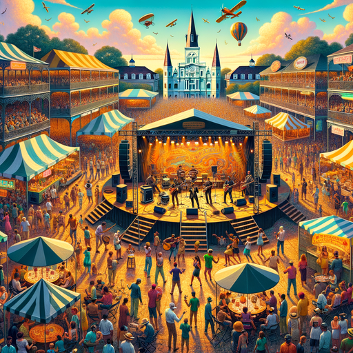 New Orleans Jazz & Heritage Festival - New Orleans Paint By Color