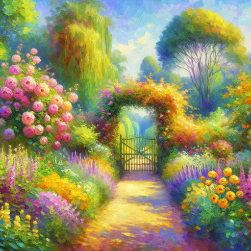 Charming Garden Gate Paint By Diamonds Art