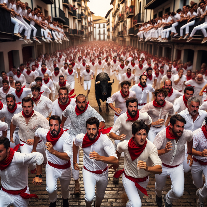 Fiesta De San Fermín - Spain Paint By Color