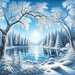 Winter Snowy Bliss Paint By Diamonds Kits