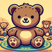 Snuggly Teddy Bear Paint By Diamond