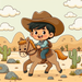 Wild West Cowboy Paint By Diamonds