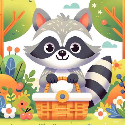 Adventurous Raccoon Paint By Color