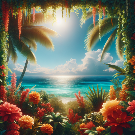 Tropical Paradise Panel Painting Diamond Kit