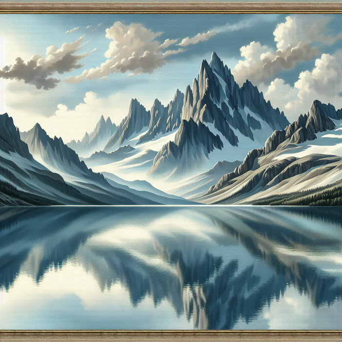 Serene Mountains Paint By Diamond