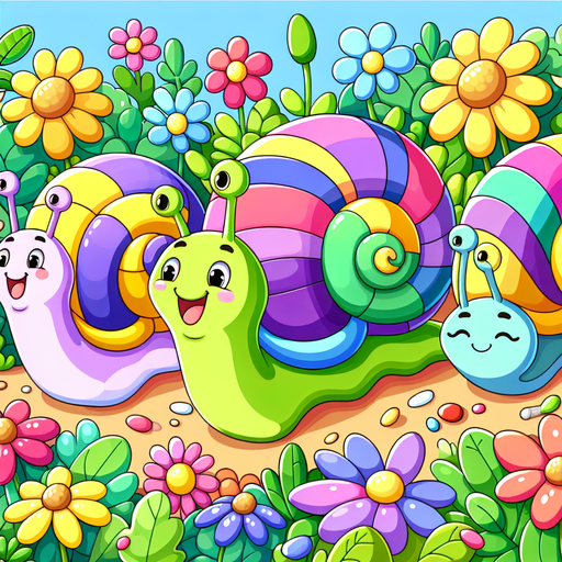 Silly Snail Race Diamonded Painting Kits