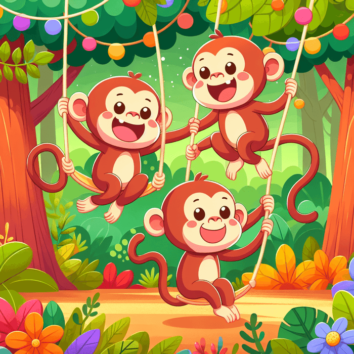 Giggles With Goofy Monkeys Paint By Diamonds