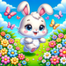 Joyful Bunny Painting Diamond Kit