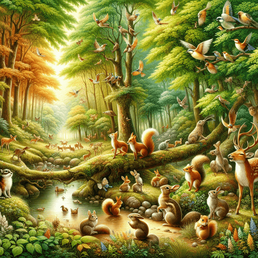 Whimsical Forest Frolic Painting Diamond Kit