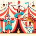 Under The Big Top - Circus Fun Paint By Diamond