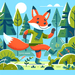 Fantastic Fox's Forest Frolic Paint By Diamonds