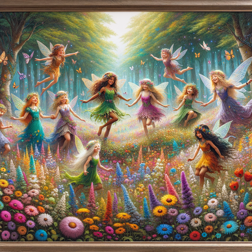 Charming Woodland Fairies Paint By Diamonds Art