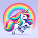 Radiant Rainbow Unicorn DIY Paint By Diamonds