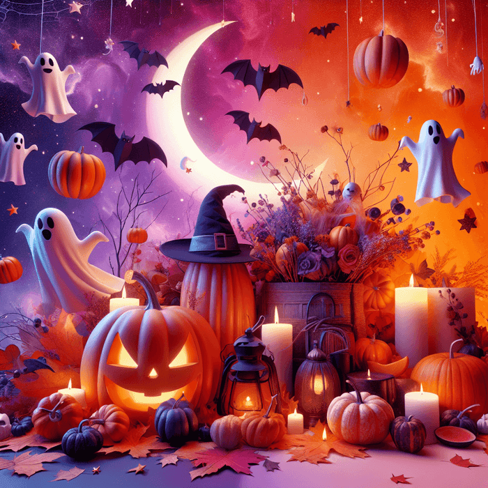 Whimsical Wonderland Halloween Paint By Diamonds Kits