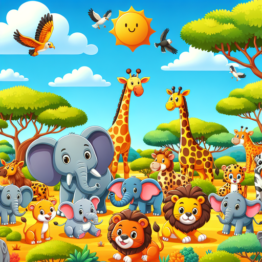 Sunny Safari Expedition Diamonded Painting Kits