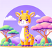 Gentle Giraffe Paint By Diamonds Kits