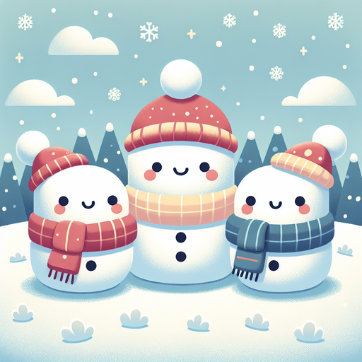 Merry Marshmallow Snowmen Paint By Diamond