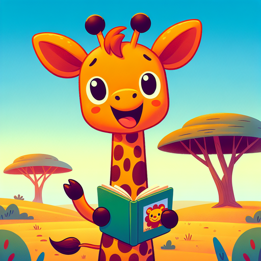 Giraffe's Tall Tales Adventure Paint By Color