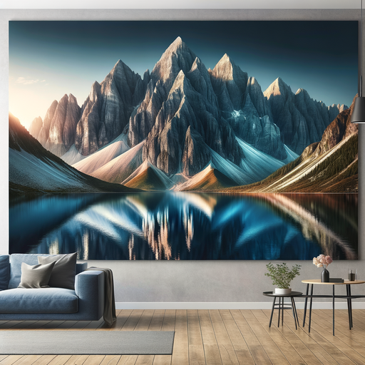 Dramatic Mountain Reflection Paint By Diamonds Kits