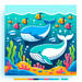 Whale's Oceanic Adventure Painting By Diamonds Kit