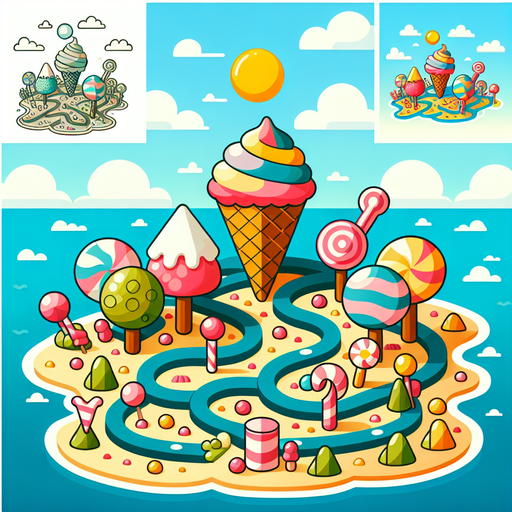 Ice Cream Island Paint By Diamonds Art