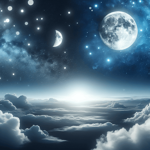 Celestial Moonlit Night Paint By Color