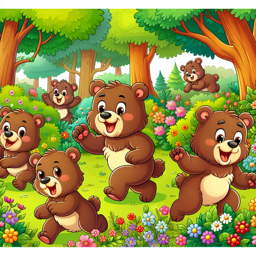 Adventure Bears Paint By Color