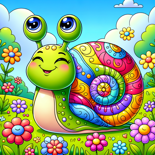 Super Silly Snail Painting By Diamonds Kit