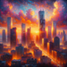 Urban Sunset Reverie Diamond Painting