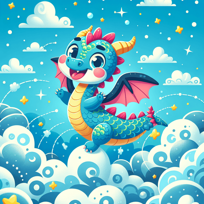 Cheerful Dragon Diamond Painting