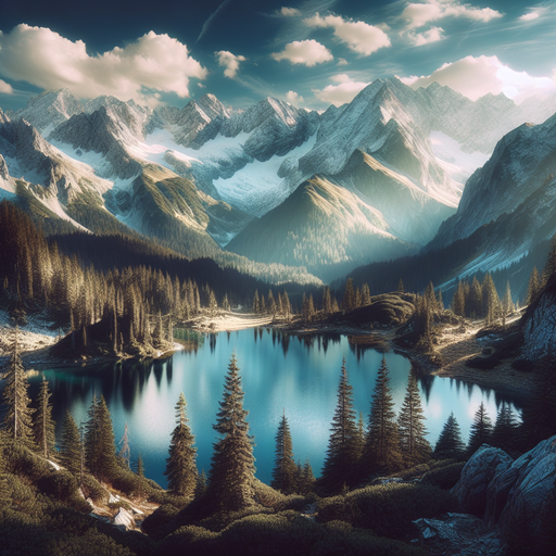 Secluded Mountain Haven Painting Diamond Kit