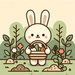 Gardener Bunny's Harvest Paint By Color