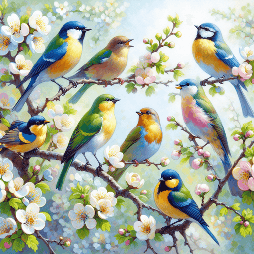 Whimsical Bird Serenade Paint By Diamonds Art