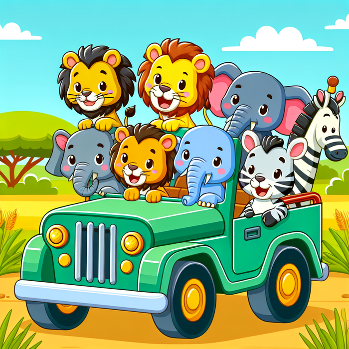 Super Silly Safari Paint By Diamond