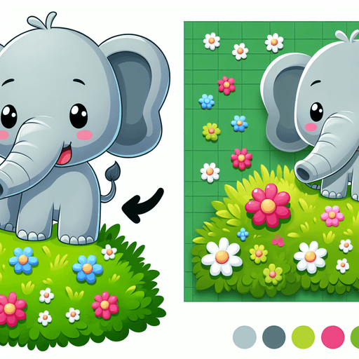 Happy Elephant Paint By Diamonds Kits