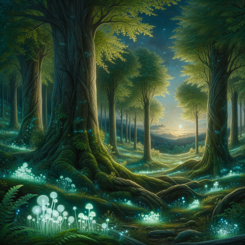 Mystical Forest Light Show 5D DIY Paint By Diamond Kit