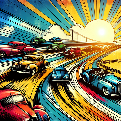 Retro Car Rally Diamonded Painting Kits