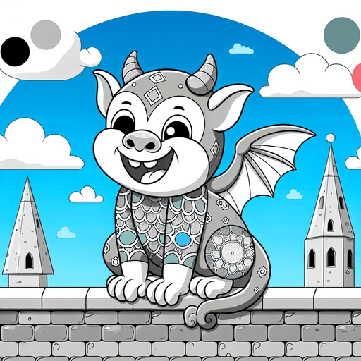 Grinning Gargoyle Paint By Color