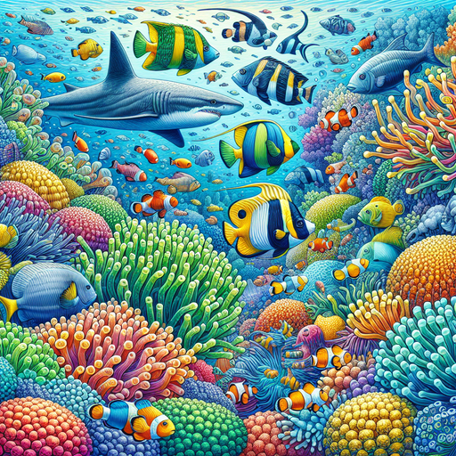 Wondrous Undersea World Painting By Diamonds Kit